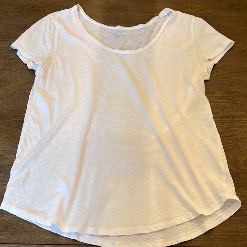 Loft plain white tshirt